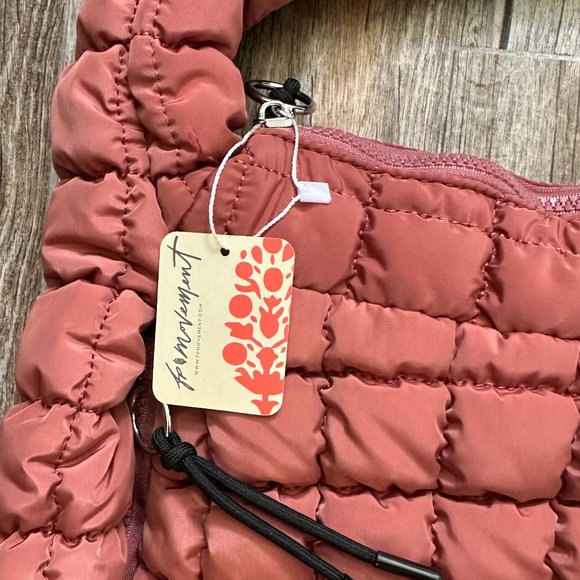 Free People FP Movement Quilted Carryall - Dusty Rose - Picture 2 of 12